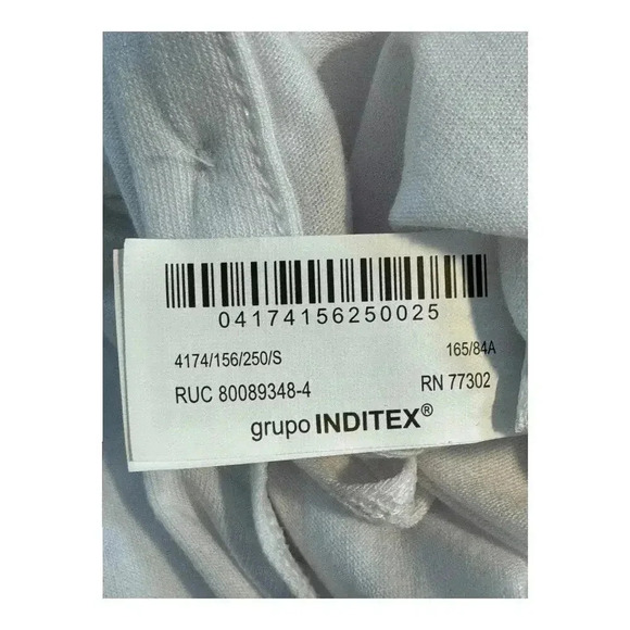 NEW Zara Women’s Small White Button Top Long Sleeved Bodysuit NWT - Picture 3 of 4